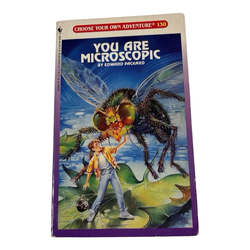 Choose Your Own Adventure 130 You are Microscopic Edward Packard 1992 VTG 1st Ed